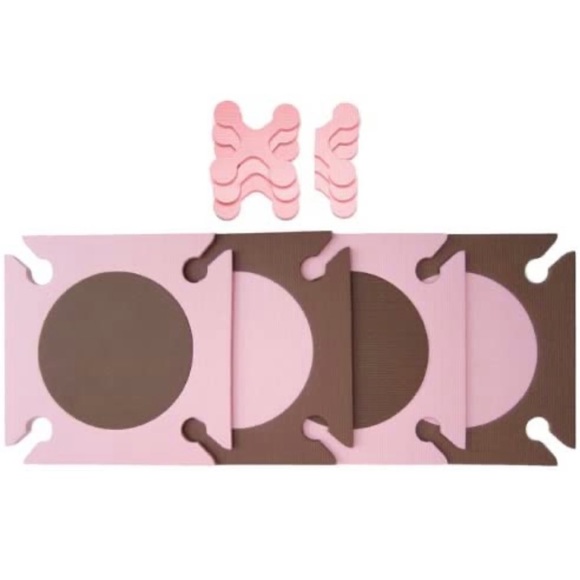 Skip Hop PlaySpot Floor Mat, Light Pink/Brown - Picture 2 of 4